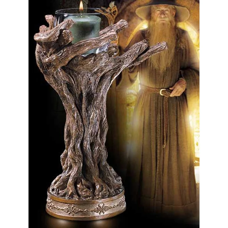 Le Seigneur des Anneaux bougeoir bâton de Gandalf le gris 23 cm Le Seigneur des Anneaux bougeoir bâton de Gandalf le gris 23 cm