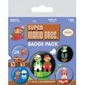 Super Mario Bros. pack 5 badges