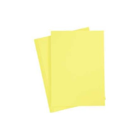  Carton coloré, A4 210x297 mm,  180 gr, jaune canari, 20flles