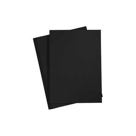  Carton coloré, A4 210x297 mm,  180 gr, noir froid, 20flles