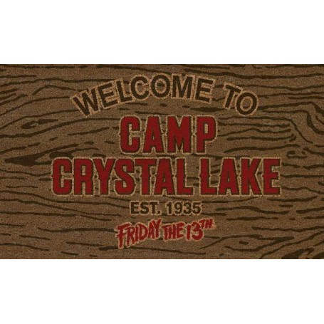  Vendredi 13 paillasson Welcome To Camp Crystal Lake 43 x 73 cm