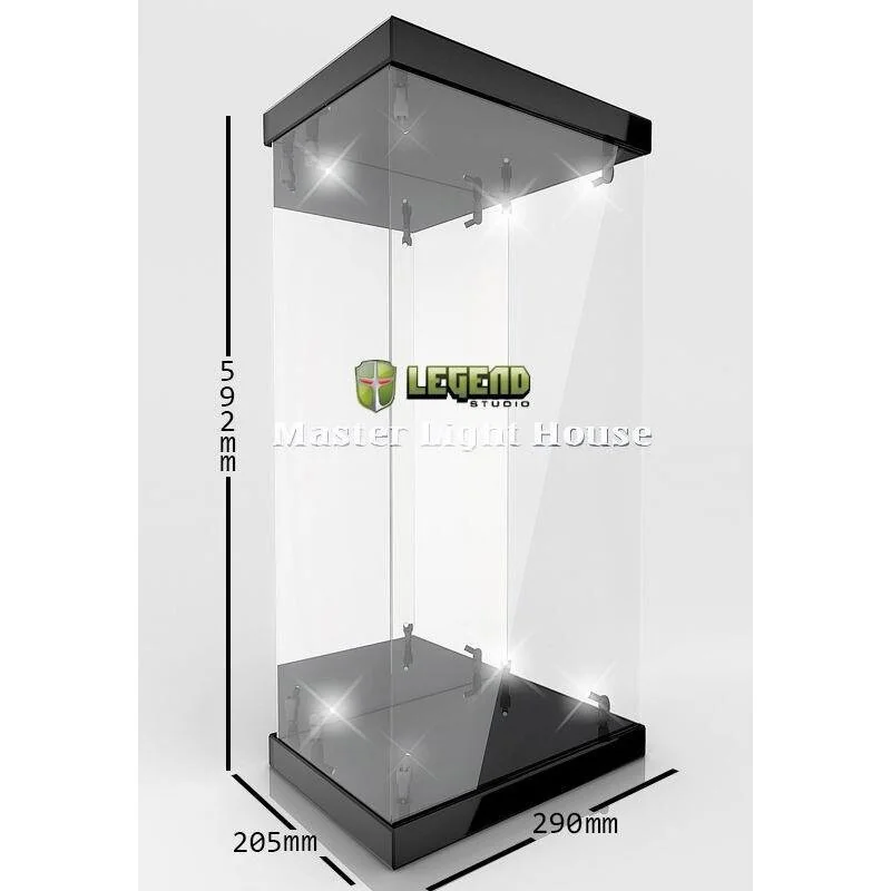 Master Light House présentoir vitrine acrylique avec éclairage pour figurines 1/4 (noir)