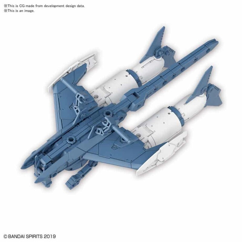Gundam: 30MM - Kit de sous-marin d'attaque de véhicule à armement prolongé bleu gris 1: 144