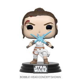 Pop! Star Wars: The Rise of Skywalker - Rey avec 2 sabres légers