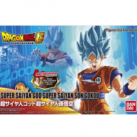  DBZ Maquette Figure-Rise Super Saiyan God Super Saiyan Son Goku 14cm