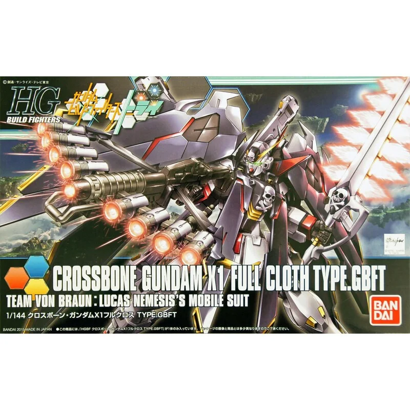 Gundam Gunpla HG 1/144 035 Crossbone Gundam X1 Full Cloth Ver Gbf