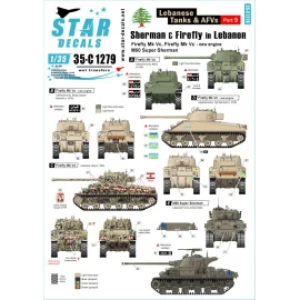 Moyen-Orient dans les années 1950 Egypte Shermans et marquages ​​​​de chars T-34.Sherman Mk.III (M4A2), Sherman Mk.V (M4A4).T-34