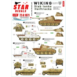 Wiking 2.SS-Pz.Regient 5. Chars Stab & Halftracks. Panther Ausf.A, , Befehl-Panther Ausf.D et A.Sd.Kfz 251/1 Ausf.D, Sd.Kfz 251/
