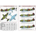 Décal Lavochkin La-5 As soviétiques (4) Argent 3 Capt KANovikov ; Argent 40 Capt JYCyganov ; Argent 60 Gen JJSavickij ; Argent 6 Décal Lavochkin La-5 As soviétiques (4) Argent 3 Capt KANovikov ; Argent 40 Capt JYCyganov ; Argent 60 Gen JJSavickij ; Argent 6