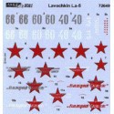 Décal Lavochkin La-5 As soviétiques (4) Argent 3 Capt KANovikov ; Argent 40 Capt JYCyganov ; Argent 60 Gen JJSavickij ; Argent 6 Décal Lavochkin La-5 As soviétiques (4) Argent 3 Capt KANovikov ; Argent 40 Capt JYCyganov ; Argent 60 Gen JJSavickij ; Argent 6