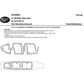 Sukhoi Su-27UB BASIC masques kabuki aircaft canopy (conçu pour être utilisé avec les kits Great Wall Hobby)