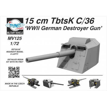  15cm TbtsK C/36 'WWII German Destroyer Gun' Canon naval allemand