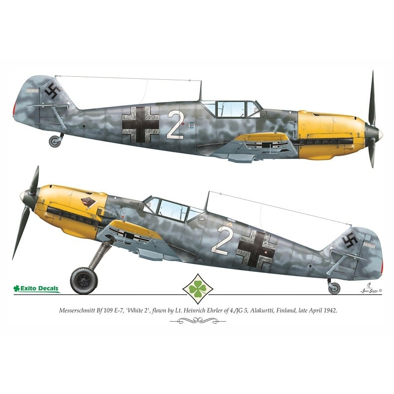 Décal Messerschmitt Bf-109 - 'Combattants du front de l'Est'