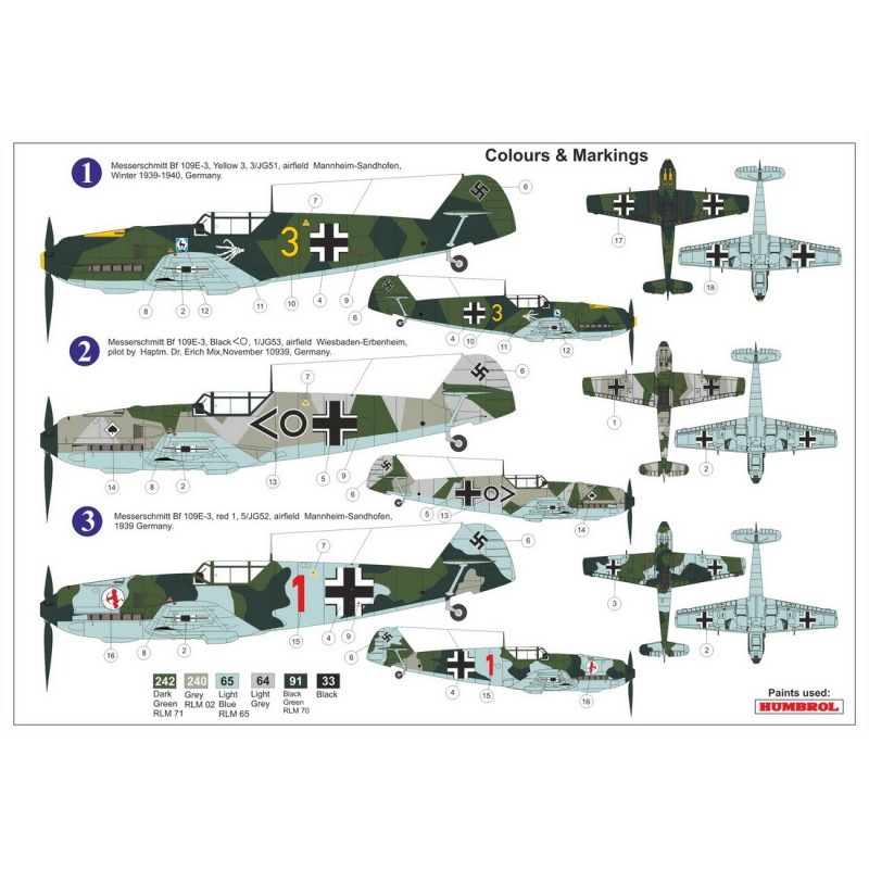 Filtre Messerschmitt Bf-109E-3 'Sitzkrieg 1939'