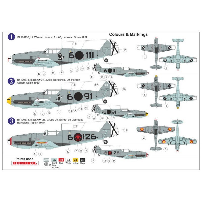 Messerschmitt Bf-109E-3 'Au-dessus de l'Espagne'