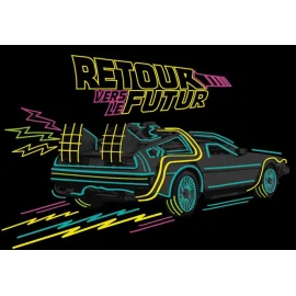 Retour Vers Le Futur Puzzle Delorean Neon Francais 1000Pcs