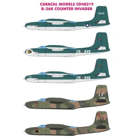 Douglas B-26K Counter Invader Plusieurs options de marquage pour les B-26K (A-26A) Counter Invaders de la guerre du Vietnam et d