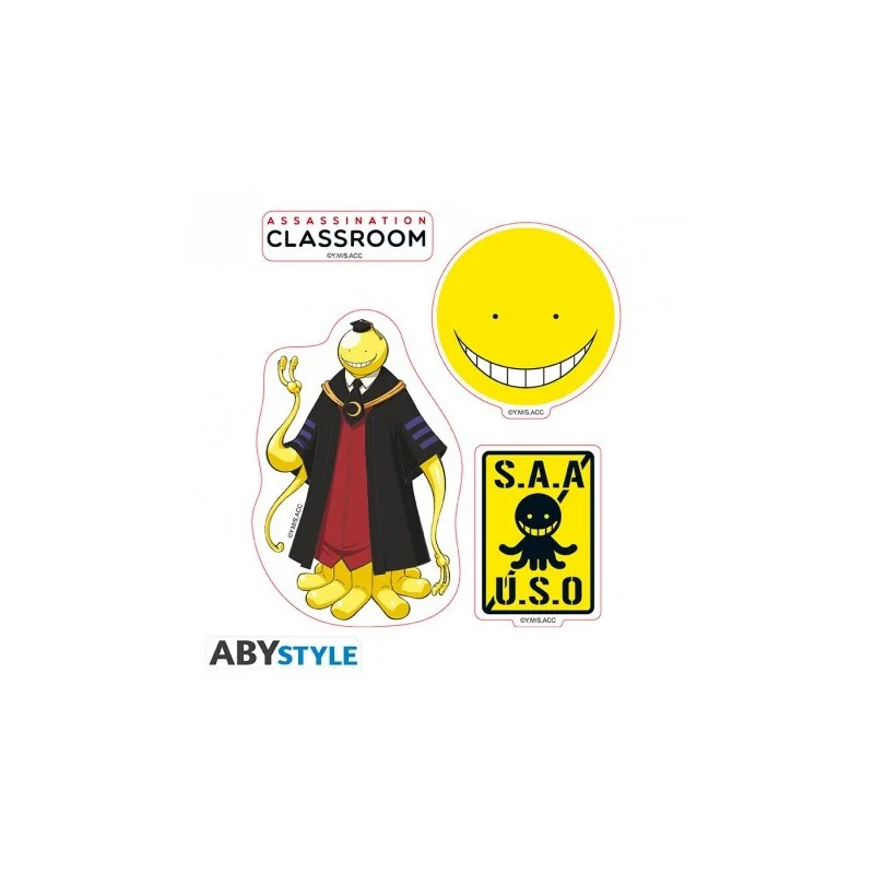 ASSASSINATION CLASSROOM - Stickers - 16x11cm/ 2 planches - Koro