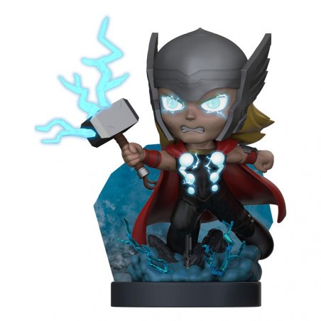 Statuette Marvel mini-diorama Superama Thor God Mode (Black Light) Exclusive 10 cm