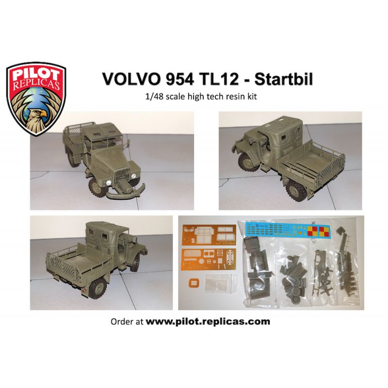 Volvo 954 TL12, jeep de remorquage de l'armée de l'air suédoise et finlandaise. Résine de haute technologie avec kit PE.