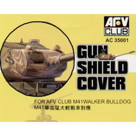 M41 Walker Bulldog Gun Shield Cover (conçu pour être utilisé avec les kits AFV Club) [M41A3 M41G]