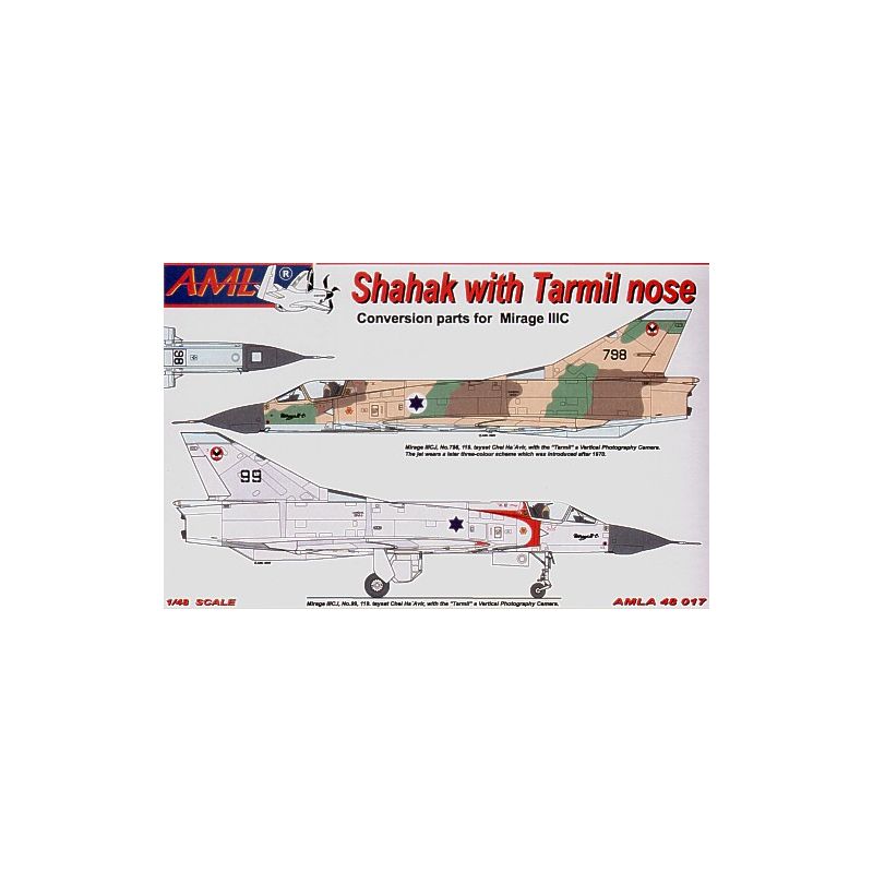 Dassault Mirage IIICR/Tarmil (Ensemble PUR + Pièces PE + Planche décalcomanie Dassault Mirage IIICR/Tarmil (Ensemble PUR + Pièces PE + Planche décalcomanie