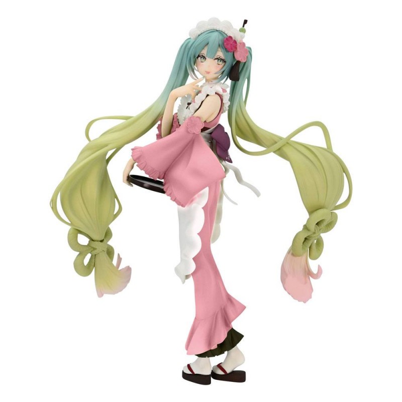  Hatsune Miku statuette PVC Exceed Creative Hatsune Miku Matcha Green Tea Parfait Another Color Ver. 20 cm