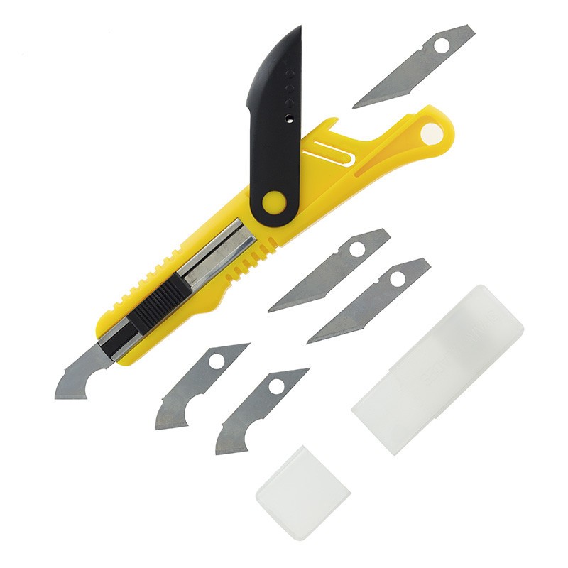 OUTIL DE COUPE EN PLASTIQUE ET 5 LAMES OUTIL DE COUPE EN PLASTIQUE ET 5 LAMES
