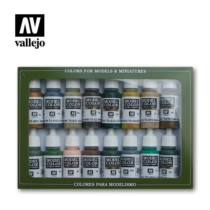 GERMAN CAMOUFLAGE (16) COLOR SET 70114 GERMAN CAMOUFLAGE (16) COLOR SET 70114