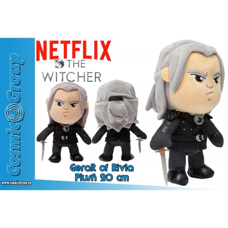 NETFLIX THE WITCHER GERALT PELUCHE