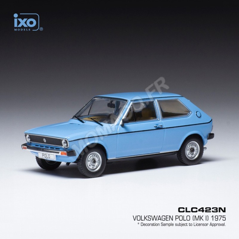 Miniature Ixo models VOLKSWAGEN POLO MKI 1975 BLEU CLAIR