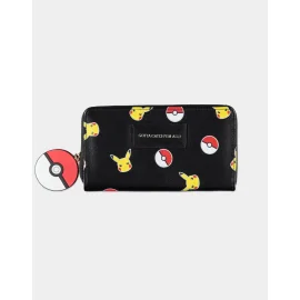 Pokemon : Portefeuille zippé à imprimé intégral