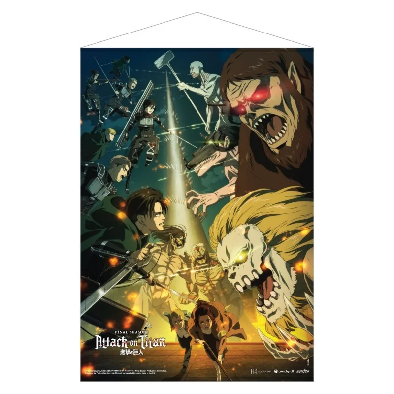 ATTACK ON TITAN: THE FINAL SEASON - Paradis Island Vs Marley FABRIC WALL SCROLL
