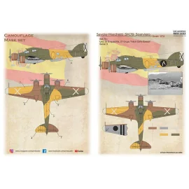 Savoia-Marchetti SM.79 includes camouflage pattern paint mask and decals.SM.79-I Unit: 52 Esquadrilla, 27 Grupo 'Falchi Delle Ba