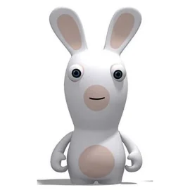 LAPINS CRETINS - Figurine Rabbid Smile - 9cm  - Ubisoft Figurine Ubi Soft Ent  - 118634 