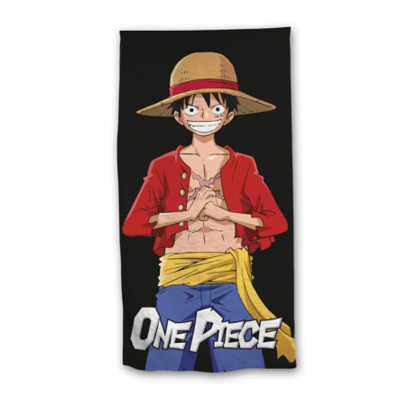  ONE PIECE - Luffy - Serviette de Plage 100% Polyester 70x140cm