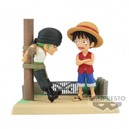 Figurine ONE PIECE - Luffy & Zoro - Figure WCF-Log Stories 7cm