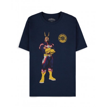  MY HERO ACADEMIA - Navy All Might Quote - T-shirt Homme (XS)