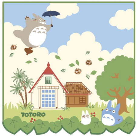  Studio Ghibli serviette de toilette mains Mon voisin Totoro Totoro in the Sky 25 x 25 cm