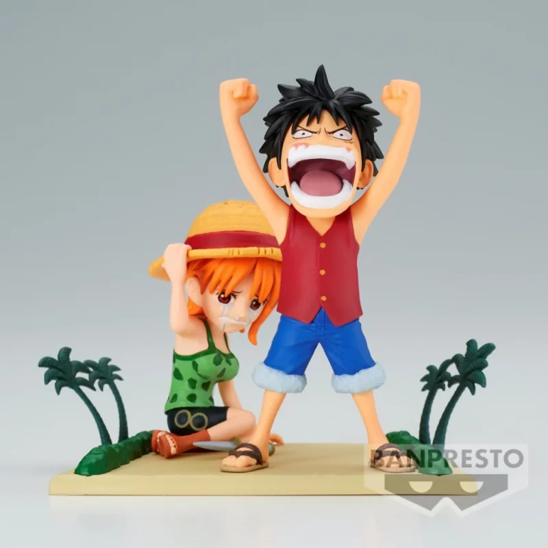ONE PIECE - Luffy & Nami WCF-Log Stories 7cm