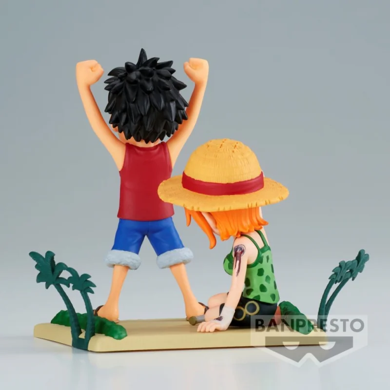 ONE PIECE - Luffy & Nami WCF-Log Stories 7cm