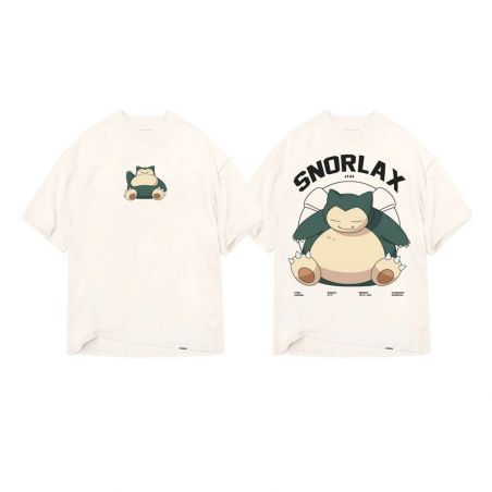 Pokemon T-Shirt Snorlax Front & Back 