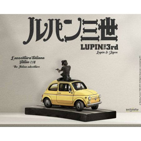 Figurine Lupin III L'avventura Italiana 1/18 – Lupin & Jigen  - Infinite Statue Figurine  - 95520 