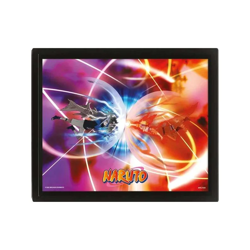 Naruto A Clash Of Power 3D Lenticular Poster Framed