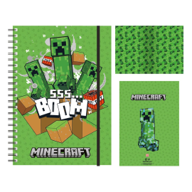  Minecraft cahier à spirale A5 Wiro