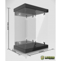Master Light House présentoir vitrine acrylique avec éclairage pour figurines 1/6 (noir)