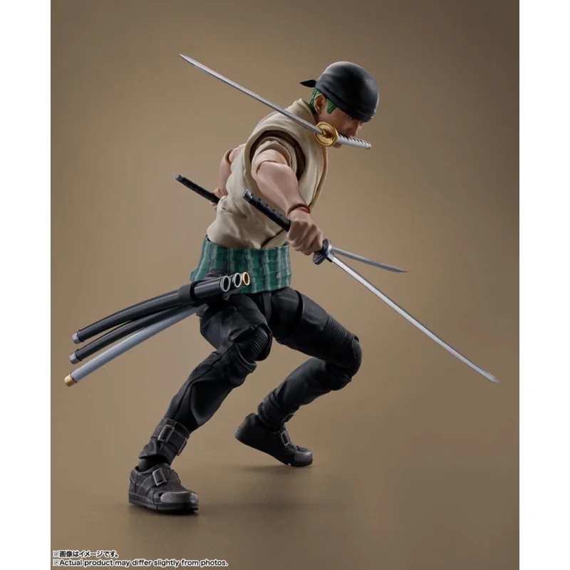 ONE PIECE NETFLIX - Roronoa Zoro - Figurine S.H. Figuarts 14cm