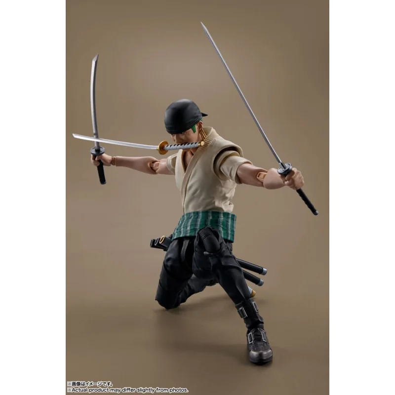 ONE PIECE NETFLIX - Roronoa Zoro - Figurine S.H. Figuarts 14cm