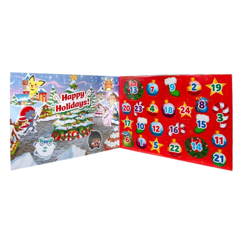Pokémon calendrier de l'avent Battle Figures Deluxe Holiday 2024 *Version DE/FR/NL*