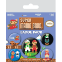 Super Mario Bros. pack 5 badges